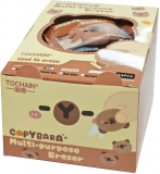 Radiera Tochain 2 in 1 pentru roller gel cu cerneala termosensibila si creion Capybara, 24 buc/display