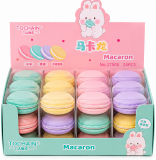 Radiere Tochain, Macaron, 2 buc, diverse culori, 12 buc/display