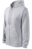 Trendy Zipper hanorac pentru barbati gri deschis, Malfini