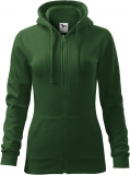Trendy Zipper hanorac pentru dama verde sticla, Malfini