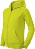 Trendy Zipper hanorac pentru copii, culoare lime, Malfini 
