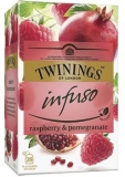 Ceai infuzie zmeura si rodie 20 plicuri Infuso Raspberry Pomegranate Twinings 
