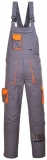 Salopeta cu pieptar Texo Contrast, Gri, Regular, Portwest 