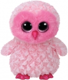 Jucarie plus 24 cm Beanie Boos TWIGGY - pink owl TY