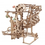 Puzzle 3D, lemn, mecanic Marble Run Chain , 400 piese, Ugears