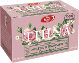 Ceai pliculete cu snur Fares, tihna, musetel si trandafir, 20 pliculete/set
