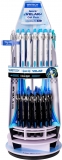 Display roller gel cu uscare rapida Velar Writech, 0.7mm, 86 buc/set + 1 roller tester