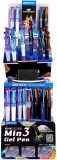 Display roller gel 3in1 multicolor Writech, 46 rollere si 30 mine rezerve + 1 roller tester