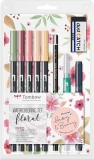 Markere acuarela floral, Floral Set 9 Tombow