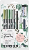 Markere acuarela peisaj, Greenery Set 9 Tombow