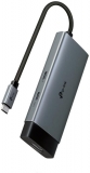 USB Type-C 5-Port Hub SPEC: 1 × USB-C Connector，1 × HDMI 4K 60Hz Port，1 × USB-C PD 100W Port，2 × USB-A 3.0 Ports，1 × USB-C 3.0 Port FEATURE: Plug and Play, Self-storage for Connector, Fast Heat Dissipation, Flexible and Durable