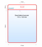 Suport card din PVC, transparent