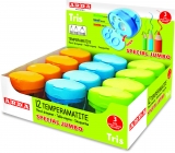 Ascutitoare model Tris, 3 orificii, plastic, blister, diverse culori, 12 buc/display, Arda