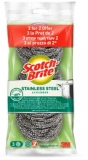 Burete vase inox Scotch-Brite, pentru curatenie, 2+1 buc/set