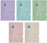 Caiet Oxford A4, 60 file, coperta plastic, patratele, motiv Touch Trend, diverse modele, 5 buc/set