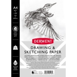 Caiet pentru schite si desen Derwent Professional, A4, cu spira, 30 coli, 165 gsm, hartie alba