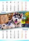 Calendar perete, A3, catei, 2027
