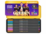 Carioci Stabilo Pen 68 K-Pop Demon Hunters, 1 mm, 8 culori, cutie metalica
