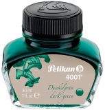 Cerneala Pelikan 4001 in calimara, 30 ml, verde inchis