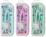 Compas cu deschidere rapida, micrometrica, butoane, pastel, cutie compacta, 5 buc, Arda