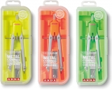 Compas micrometric, kit 3 buc, fluo, cutie compacta, picioare fixe, Arda