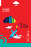 Creioane colorate, mina 3mm, set 18 culori, in tavita plastic, Herlitz