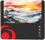 Creioane colorate Aquarelle, mina 3.3mm, set 24 culori, include pensula, Herlitz