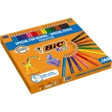 Creioane BIC colorate Evolution, 144 buc/set