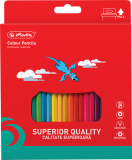 Creioane colorate, mina 3mm, set 24 culori, Herlitz