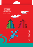 Creioane colorate, mina 3mm, set 36 culori, in 2 tavite plastic, Herlitz