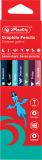 Creion grafit HB Zile Saptamana, colorat, mina 2.2mm, set 7, Herlitz