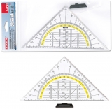 Echer geometric 45°, plastic, 25cm, maner mobil, universal, Arda