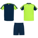 Echipament sportiv copii Juve, Unisex, verde fluorescent-bleumarin, Roly