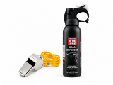 Kit aparare impotriva ursilor, spray autoaparare cu piper Bear Defender TW1000 si fluier din metal cu snur