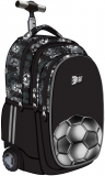 Ghiozdan tip troler St.Right, roti silicon, Silver Goal