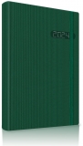 Agenda datata 2024 RO A5, 352 pagini, coperta din piele sintetica, Premium Deluxe Chiusa, culoare verde, herlitz