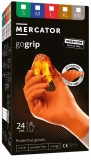 Manusi nitril nepudrate orange gogrip One By One L 100buc/cutie Mercator