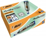 Marker BIC permanent ONYX 1481 varf tesit, albastru, 12 buc