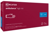 Manusi examinare Ambulance ultra latex, marimea M, 50 buc/set, Mercator