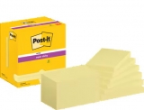 Notite adezive Post-It Super Sticky, galben Canary, 127 x 76 mm, 90 file/buc, 12 buc/set, 3M