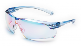 Ochelari de protectie Univet 505U, rama albastra, lentile oglinda albastre UV400, anti-zgariere si anti-aburire