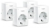 TP-Link MINI SMART WI-FI SOCKET TAPO P100 (4-PACK), Protocol: IEEE 802.11b/g/n, Bluetooth 4.2 (for onboarding only), 2.4 GHz, Android 4.4 or higher, iOS 9.0 or higher, AC 220-240 V~50/60 Hz 10 A, Maximum Load, 2300 W, 10 A.