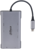 dAHUA 9 IN 1 USB 3.1 Type-C to USB 3.0 + HDMI + RJ45 + VGA + SD/TF +PD Docking Station, intrare: USB 3.1 Type-C, Iesire: 3 * USB 3.0, 1 * HDMI, 1 * VGA, 1 * RJ45, 1 * SD, 1 * TF, 1 * PD, 1 × VGA supporta 1920 × 1080@ 30 Hz, 1 × RJ-45, suporta 10/100/1000 Mbps.