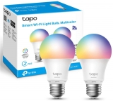 TP-Link Tapo L530E 2 PACK Smart bulb Multicolor Wi-Fi, E27, Wi-Fi Protocol IEEE 802.11b/g/n, Wi-Fi Frequency: 2.4 GHz Wi-Fi, 806 lumeni, 8.7 W, 2,500 K~ 6,500 K, Switching Circles 15,000.