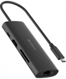 DOCKING Station A4tech universal, 8-in-1, cablu 0.20m, gri