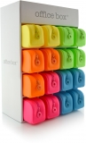 Penar dreptunghiular, Office Box, fluo din silicon, 16 buc/display