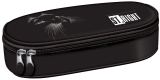 Penar rigid St.Right, 1 compartiment si clapeta interioara, Black Cat