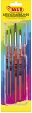 Pensule artistice, blister cu 5 bucati, nr. 0, 4, 6, 8, 12, Jovi