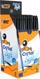Pix BIC, Cristal Soft, negru, 50 buc