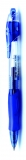 Pix retractabil cu gel M&G, grip cauciuc, 0.7 mm, albastru, 12 pixuri/cutie